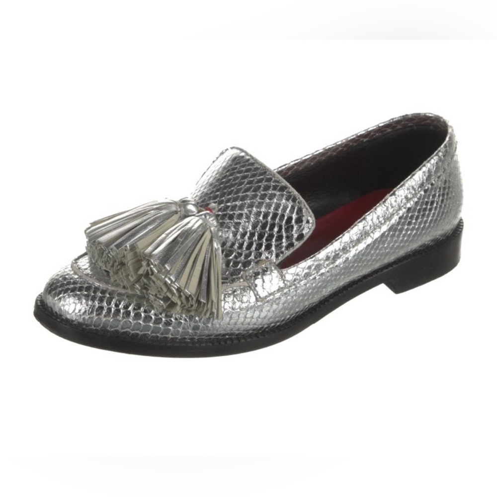 Silver Tassel Loafers